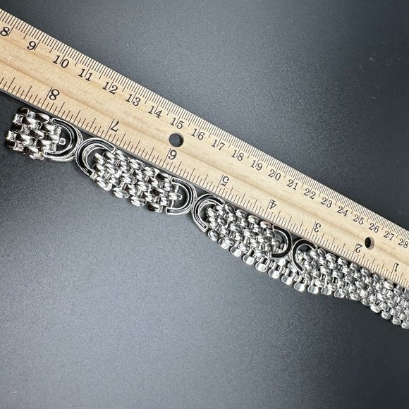 Vintage like new silver tone chain necklace - Picture 8 of 8